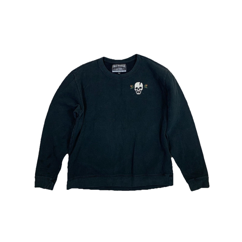 FastHouse‎ Skull Graphic Sweatshirt Moto Punk Grunge Streetwear XL